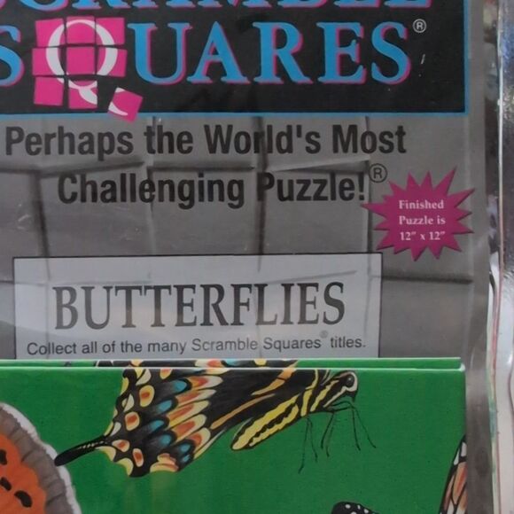 90s Vintage Scramble Squares Butterfly Puzzle NIP - Picture 3 of 8